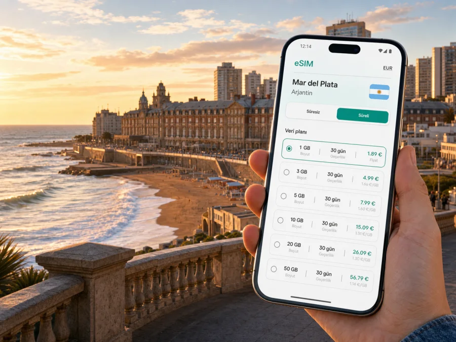 Mar del Plata eSIM: mobil internet rehberi