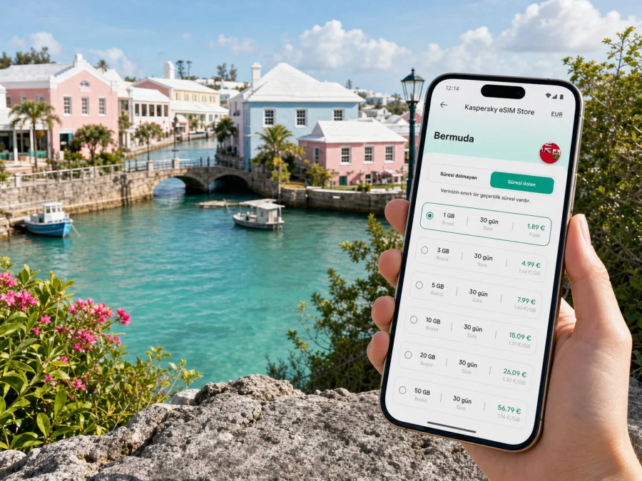 Flatts Köyü eSIM: Bermuda için internet