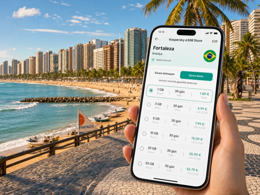 Fortaleza eSIM: mobil internet rehberi