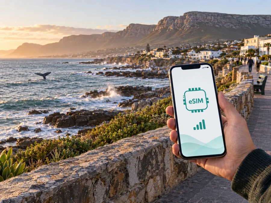 Hermanus eSIM: Güney Afrika'da mobil internet
