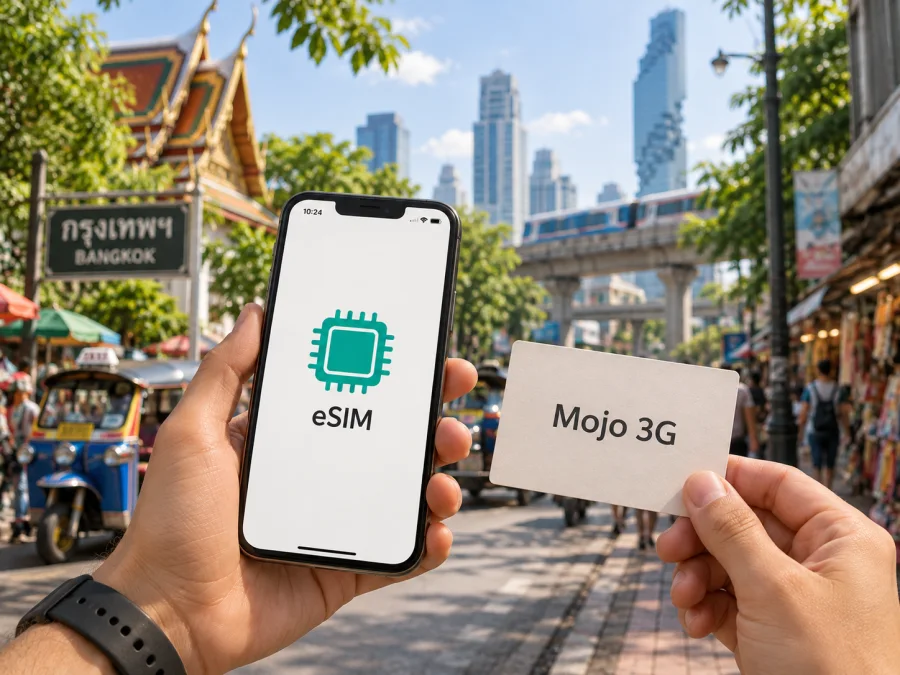 Mojo 3G eSIM Tayland’da: neleri kontrol etmeli