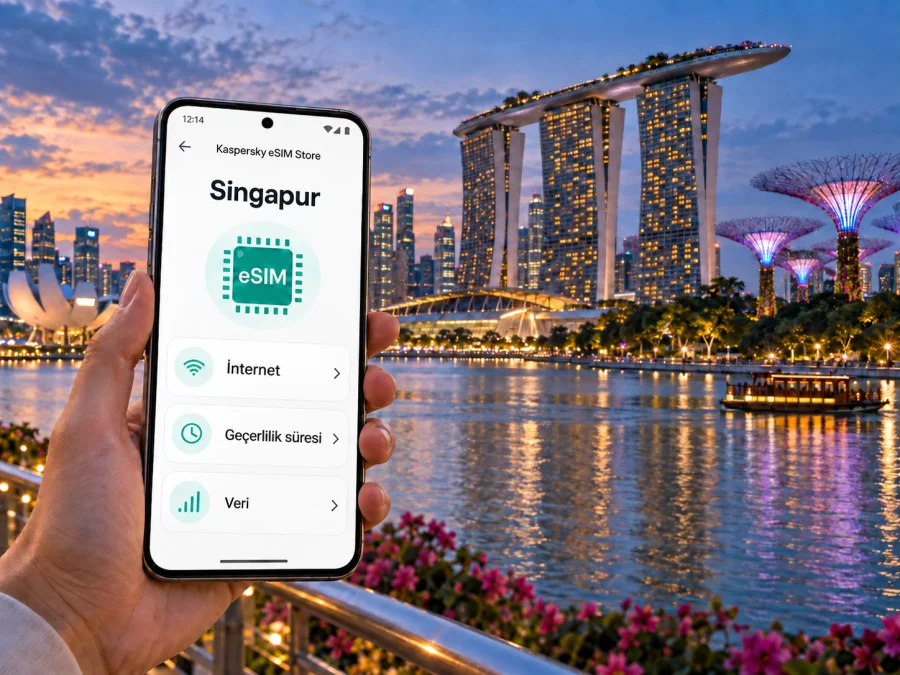 Marina Körfezi'nde eSIM ve mobil internet | Singapur