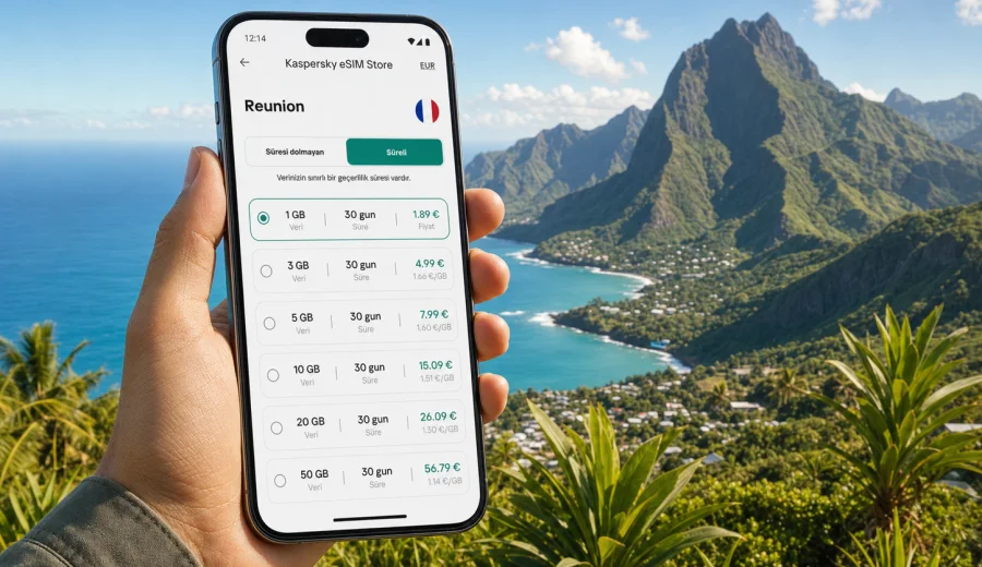 Réunion eSIM: mobil internet