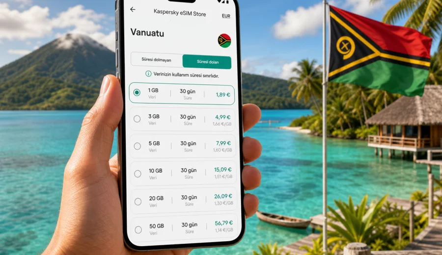 Vanuatu eSIM: mobil internet rehberi
