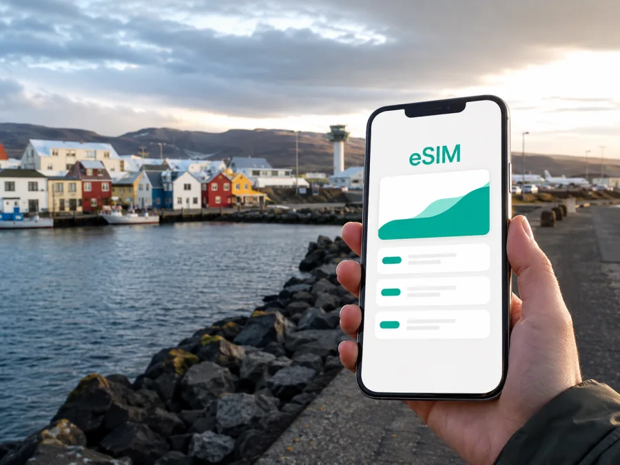 Keflavik eSIM: mobil internet ve bağlantı