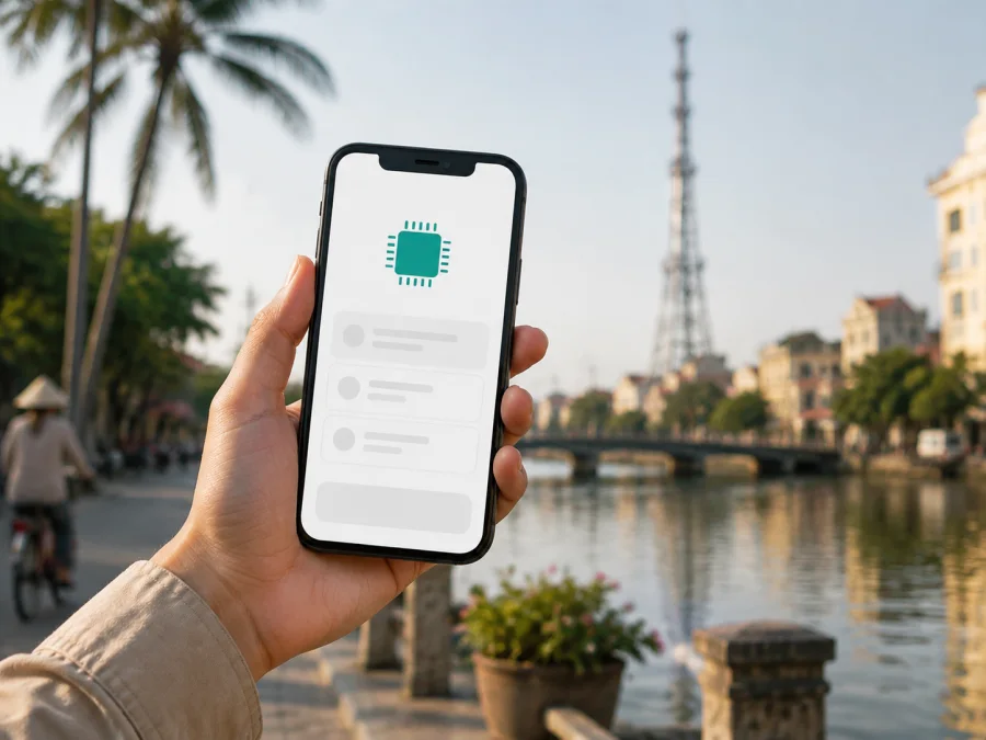 Vinaphone eSIM Vietnam'da: bağlantı ve aktivasyon