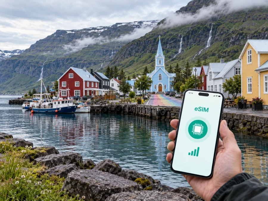 Seydisfjordur eSIM: İzlanda’da mobil internet