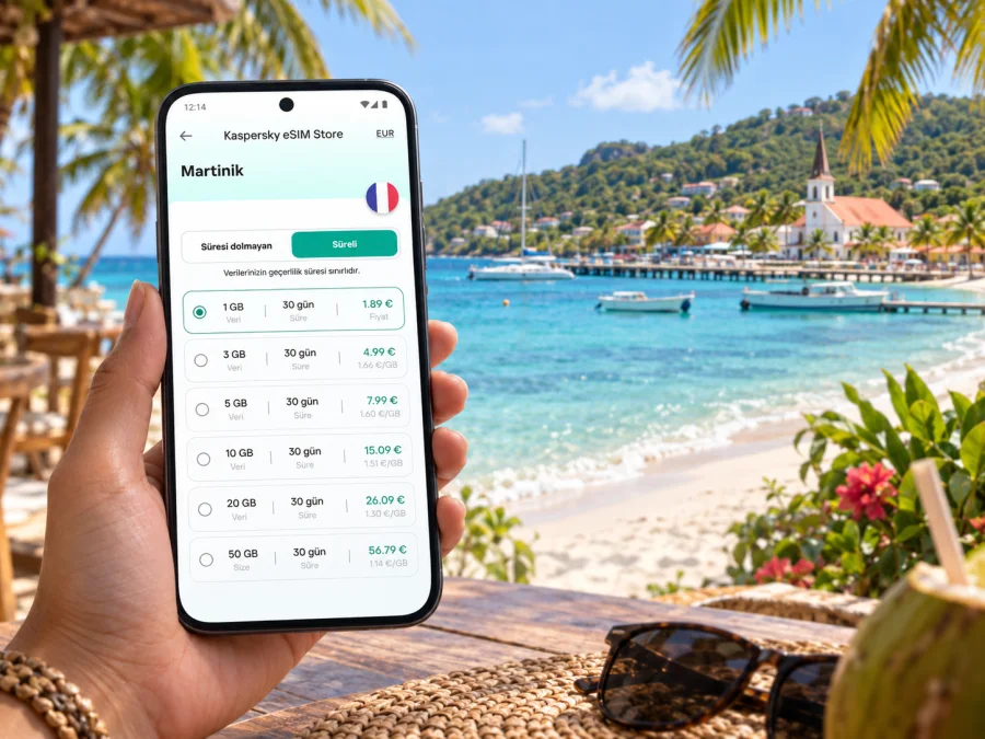 Sainte-Anne eSIM: Martinik’te mobil internet