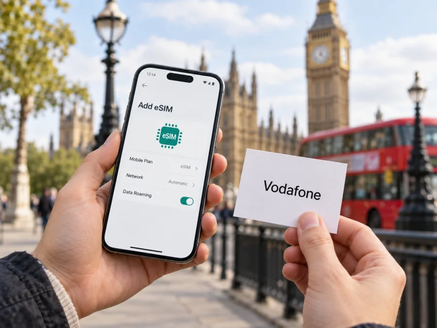 Vodafone eSIM Birleşik Krallık'ta: Kurulum Rehberi