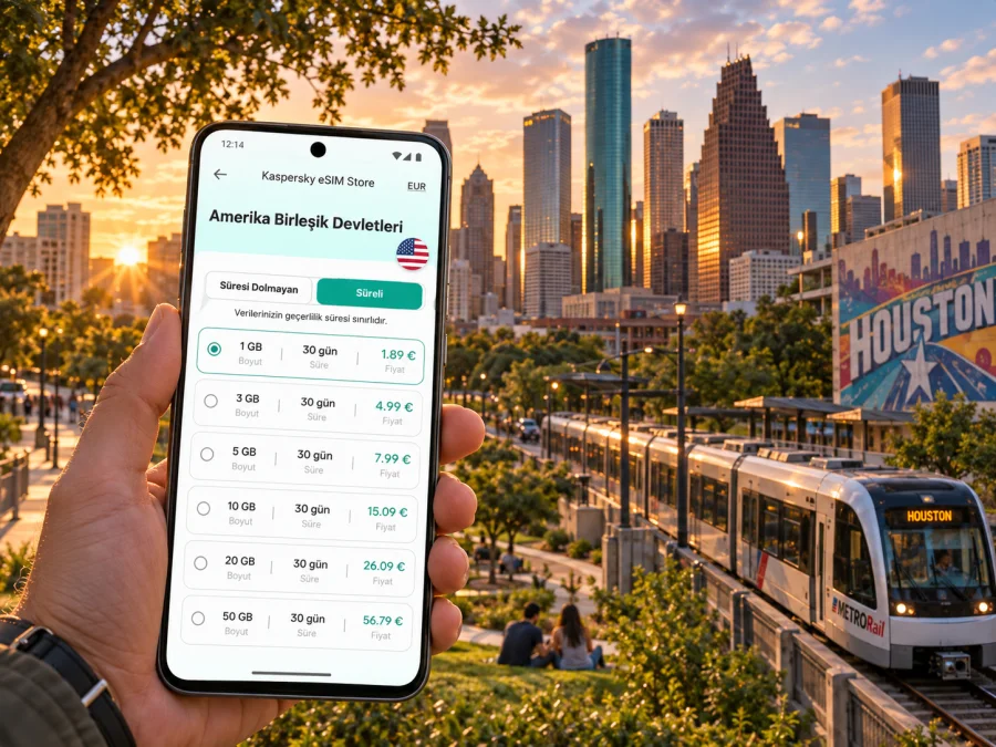 Houston eSIM: ABD’de mobil internet ve bağlantı