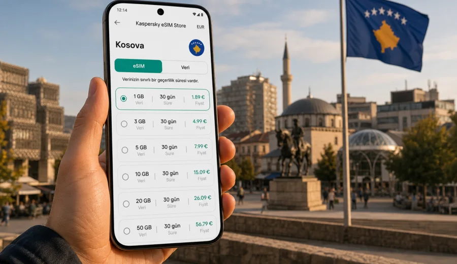Kosova eSIM: mobil internet ve bağlantı