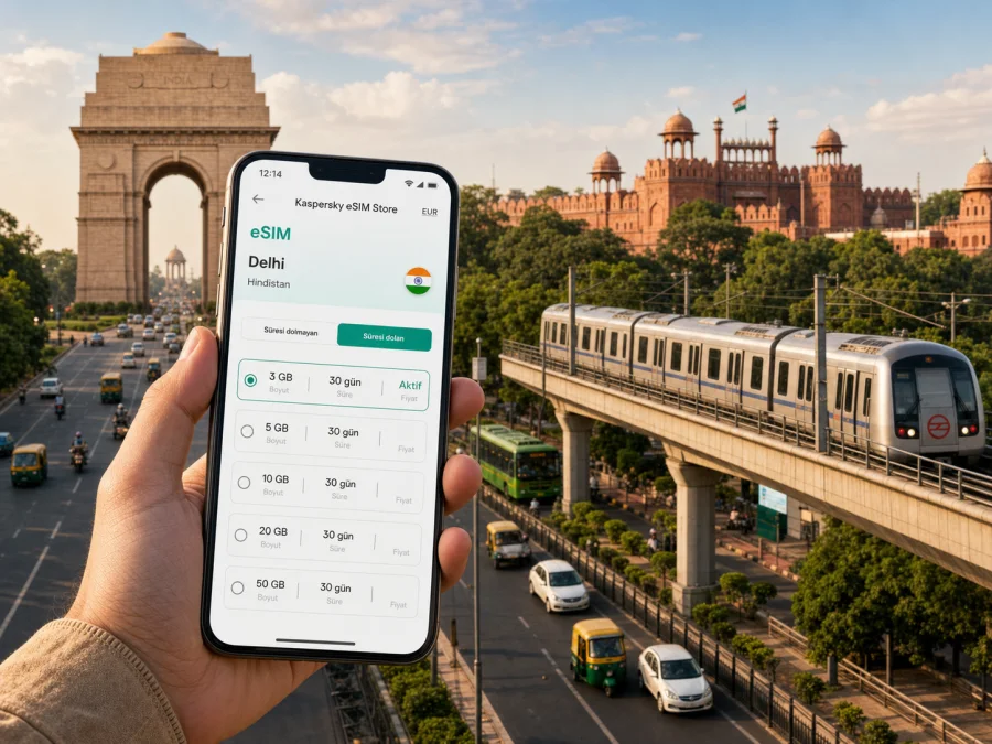 Delhi eSIM rehberi: mobil internet ve bağlantı