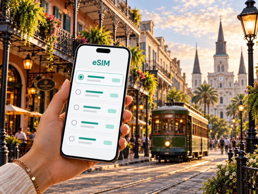 New Orleans eSIM: Mobil internet ve gezi rehberi