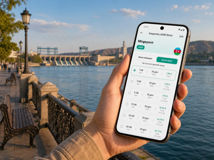 Mingeçevir eSIM: mobil internet rehberi