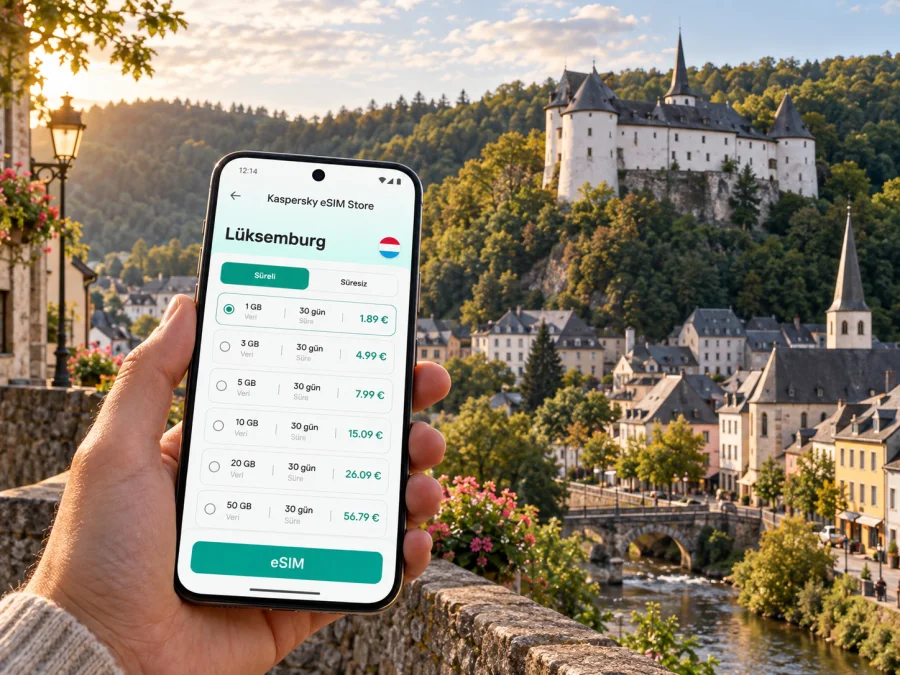 Clervaux eSIM: Lüksemburg’da mobil internet
