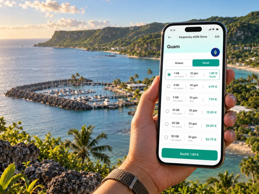 Agat eSIM: Guam'da mobil internet ve bağlantı