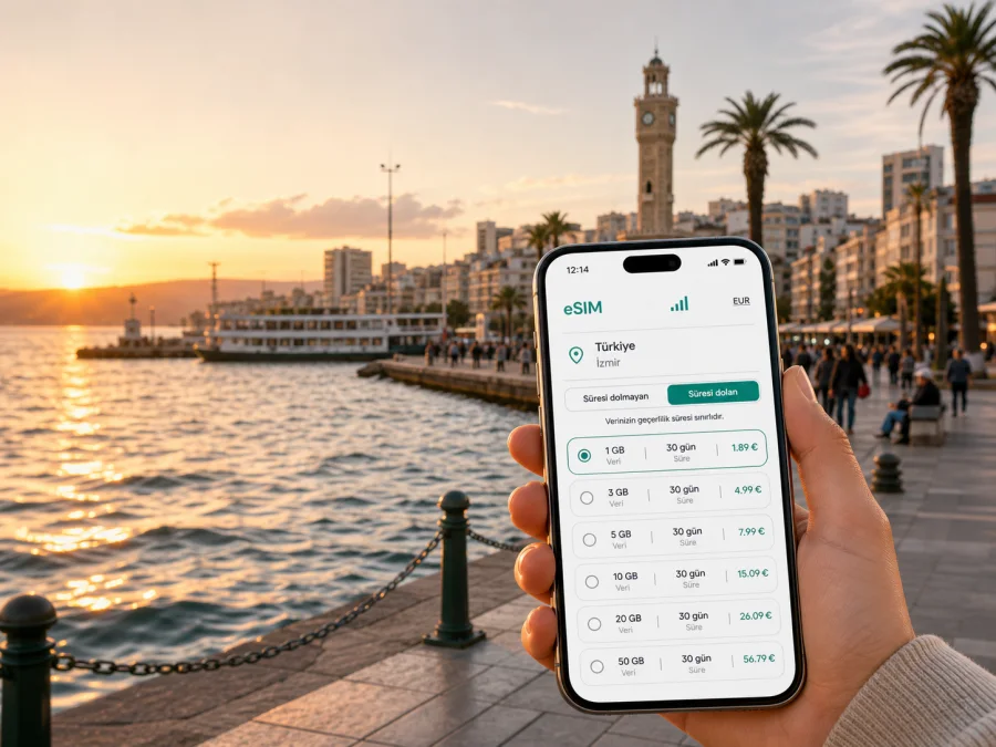 İzmir eSIM: mobil internet ve bağlantı rehberi