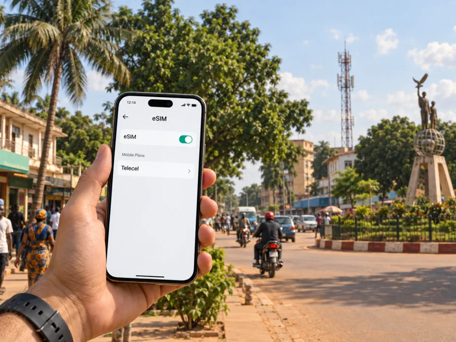Telecel eSIM Orta Afrika Cumhuriyeti’nde