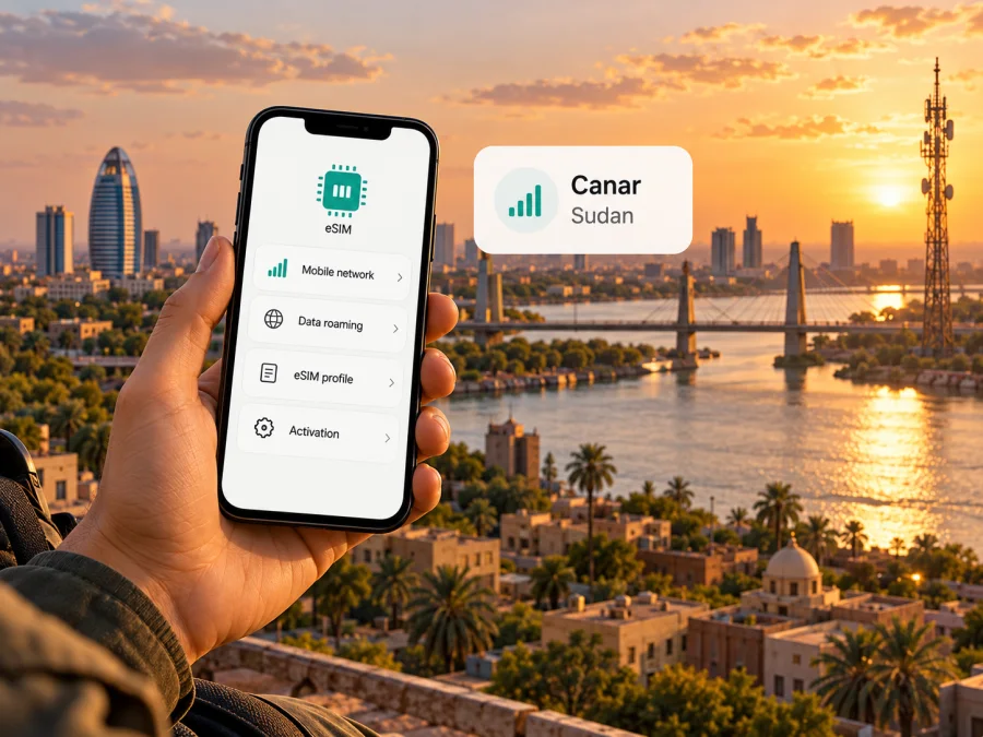 Canar eSIM Sudan'da: Neleri kontrol etmeli?