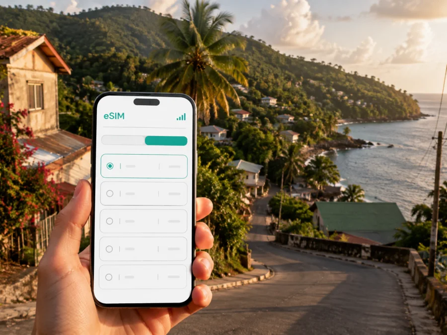 Micoud eSIM: Saint Lucia’da mobil internet