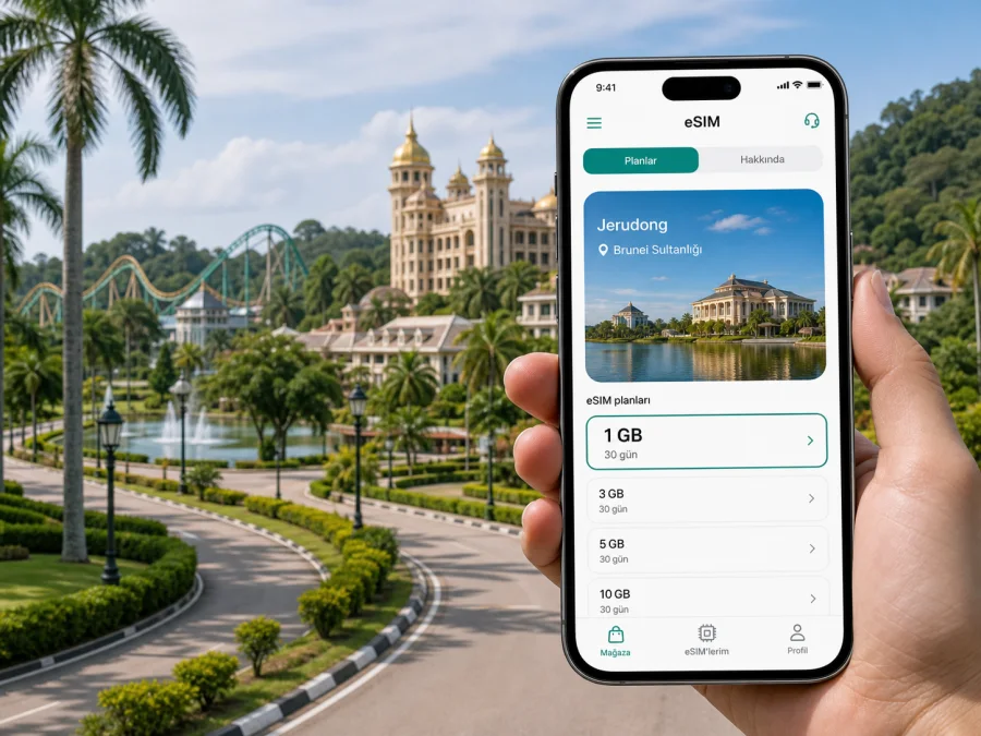 Jerudong eSIM: mobil internet rehberi