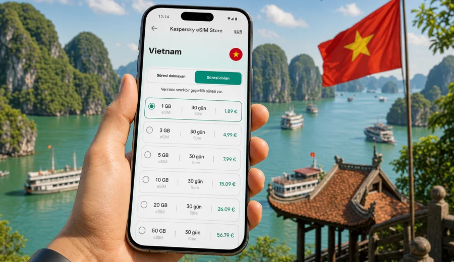 Vietnam eSIM: mobil bağlantı ve internet