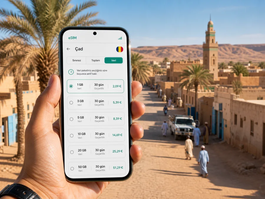Faya-Largeau eSIM ve mobil internet rehberi