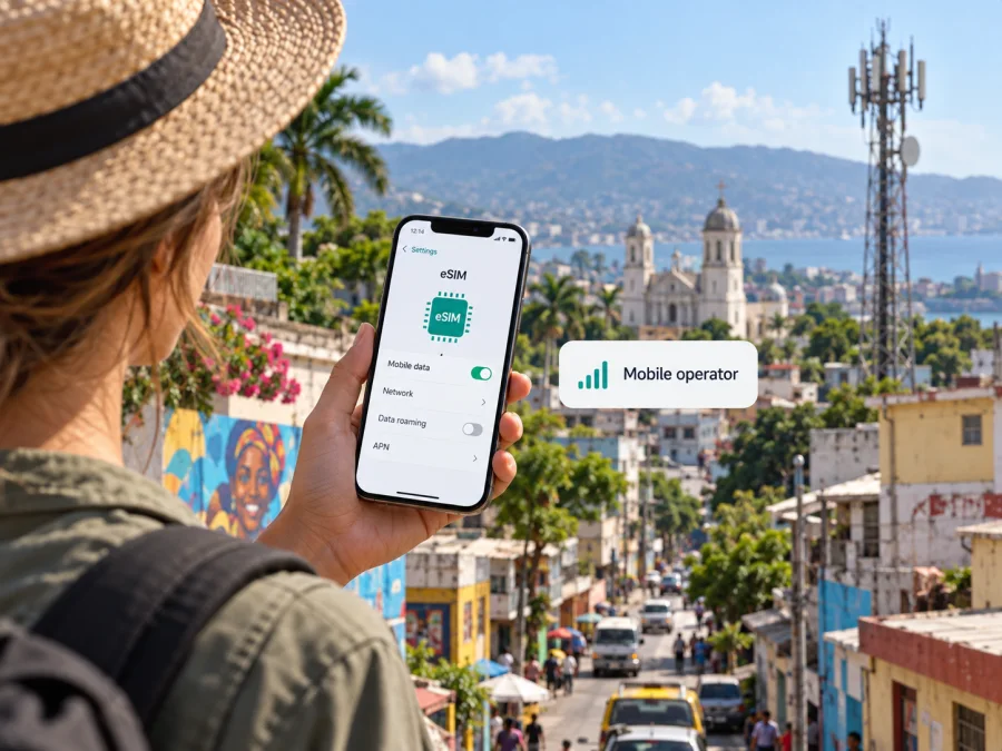 Digicel Haiti’de eSIM: Aktivasyon ve Seyahat