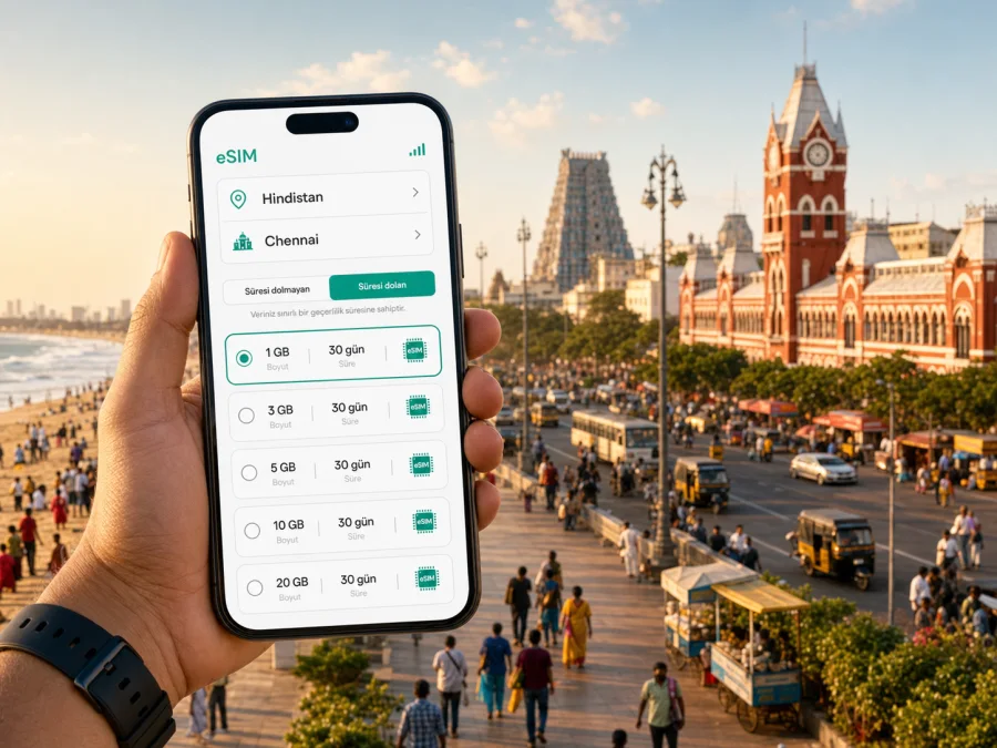 Chennai eSIM: mobil internet rehberi