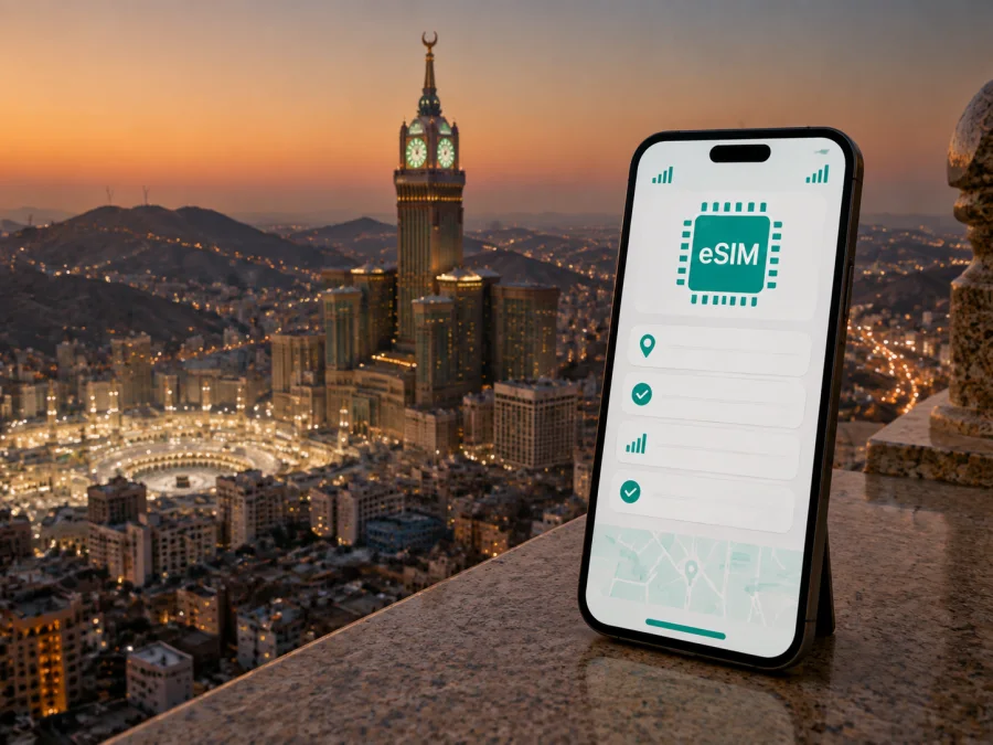 Mekke eSIM: mobil internet ve bağlantı rehberi