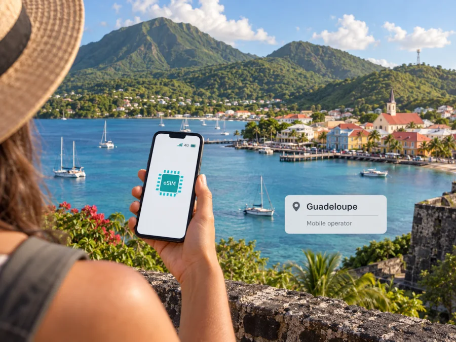 Orange Caraïbe eSIM Guadeloupe'da: kurulum rehberi