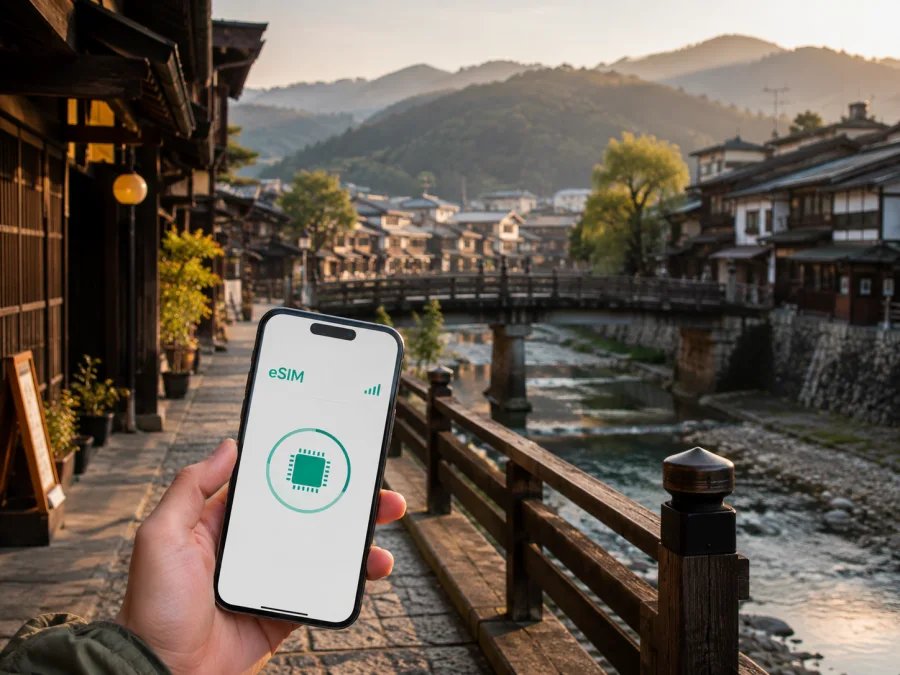 Takayama için eSIM: mobil internet rehberi