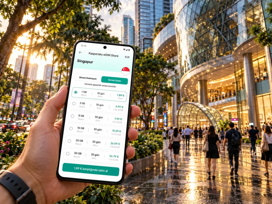 Orchard Road eSIM: Singapur’da mobil internet