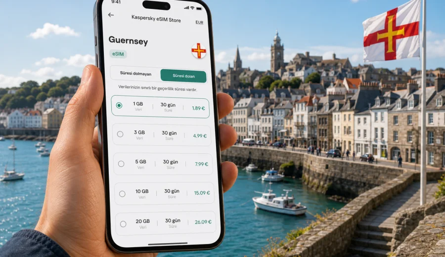 Guernsey eSIM: mobil internet rehberi