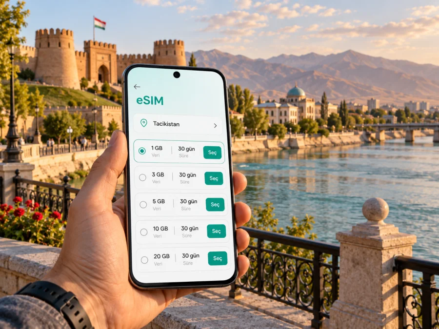 Hucend’de eSIM: Tacikistan’da mobil internet