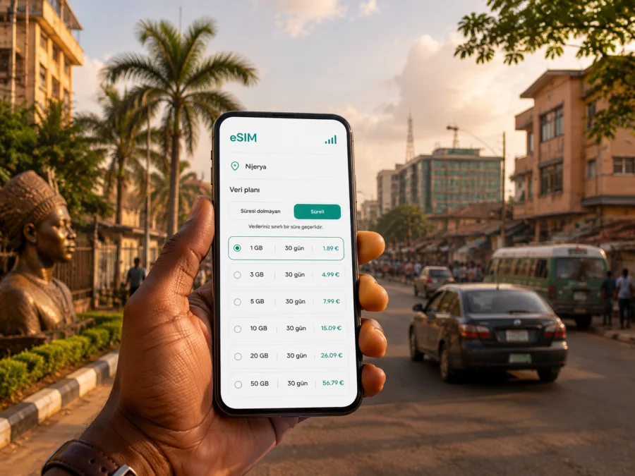 Benin Şehri eSIM: Nijerya’da Mobil İnternet