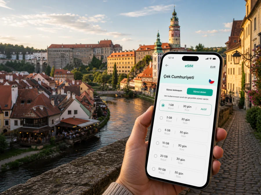 Cesky Krumlov eSIM ve mobil internet rehberi