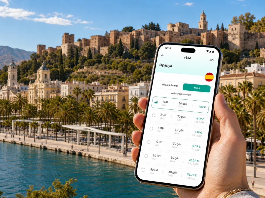 Malaga eSIM: mobil internet rehberi