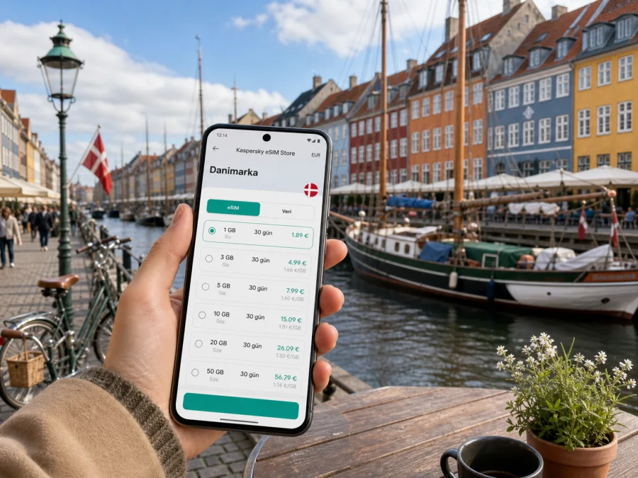 Kopenhag eSIM: mobil internet rehberi