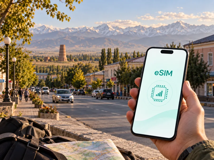 Tokmok eSIM: Kırgızistan'da mobil internet