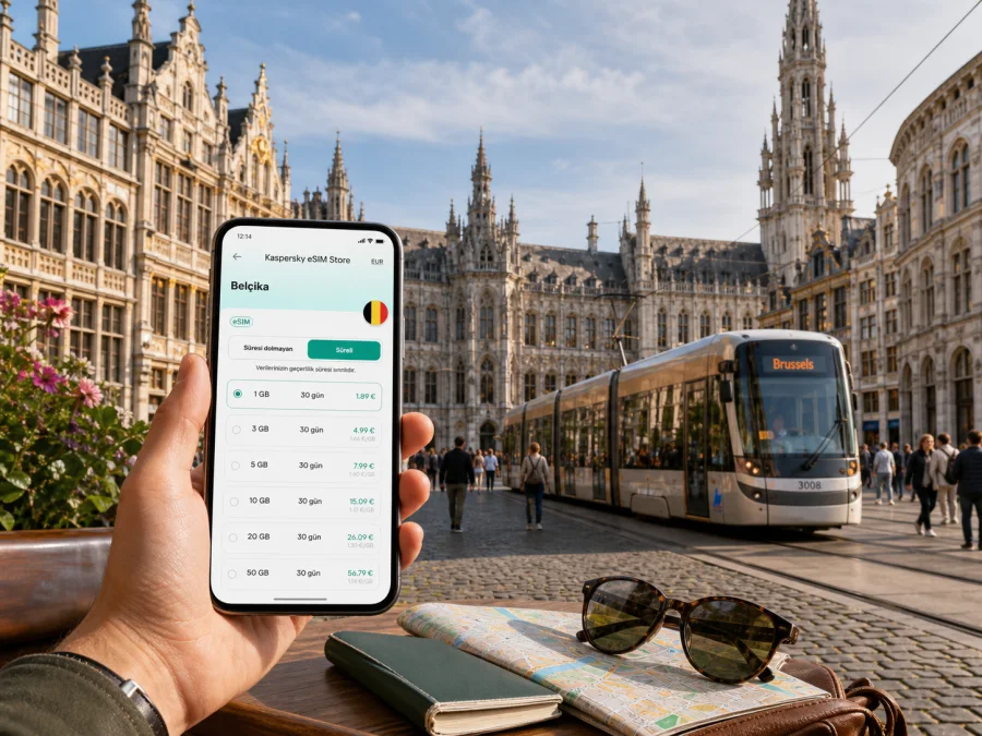 Brüksel eSIM: mobil internet rehberi