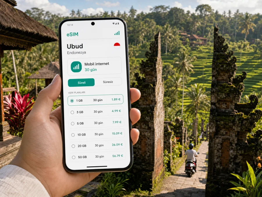 Ubud eSIM: mobil internet rehberi