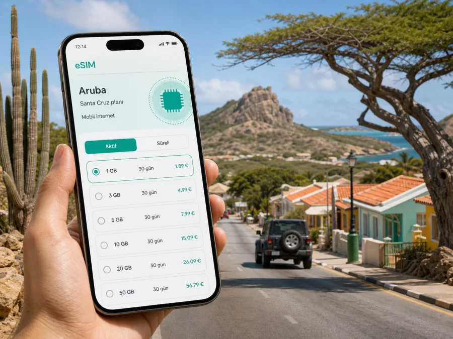 Santa Cruz eSIM: Aruba'da mobil internet