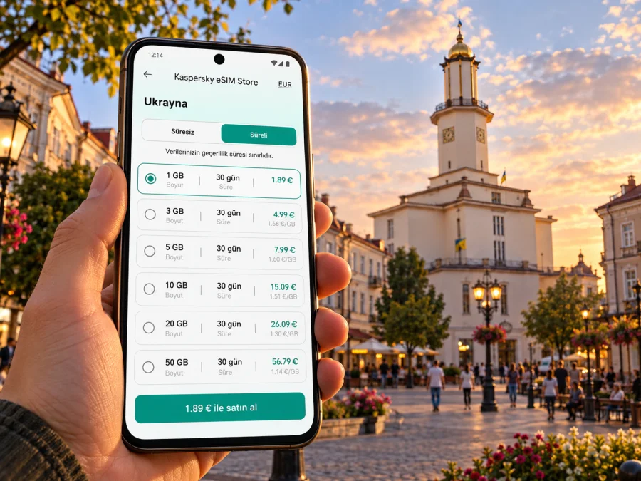 Ivano-Frankivsk eSIM: Ukrayna’da mobil internet