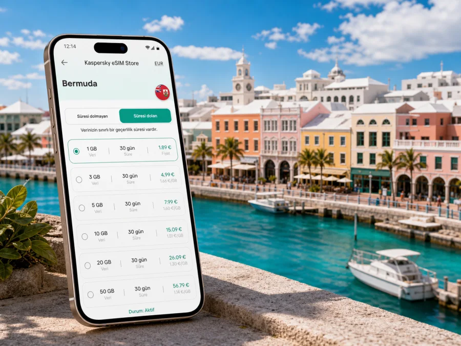 Hamilton eSIM: Bermuda'da mobil internet