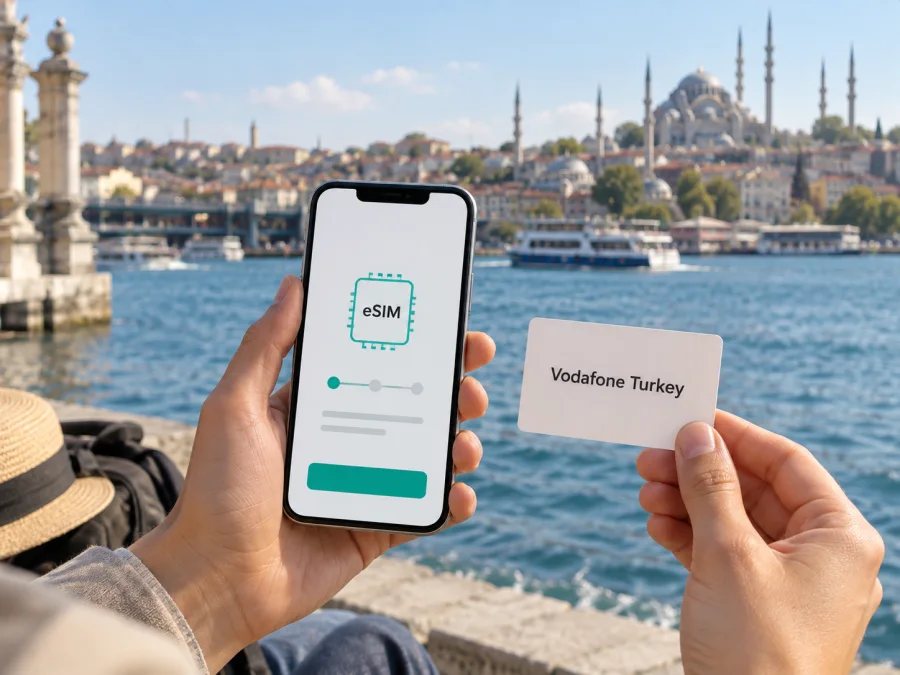 Vodafone Turkey eSIM Türkiye’de: başvuru ve kurulum
