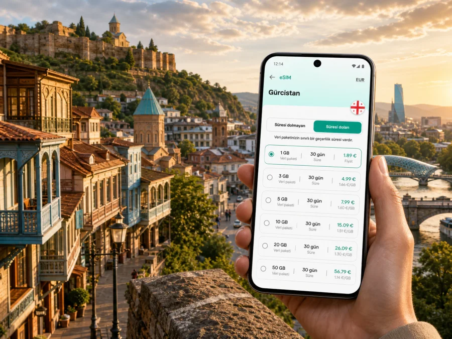 Tiflis eSIM: mobil bağlantı ve internet
