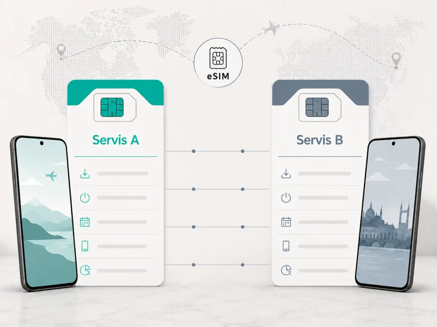 Kaspersky eSIM Store ile Nomad karşılaştırması