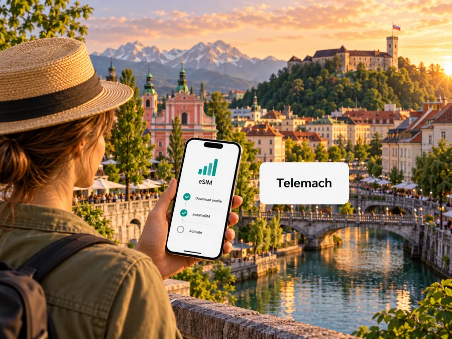 Telemach eSIM Slovenya'da: seyahat rehberi