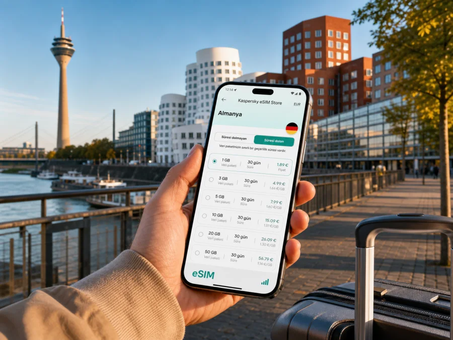Düsseldorf eSIM: mobil internet rehberi